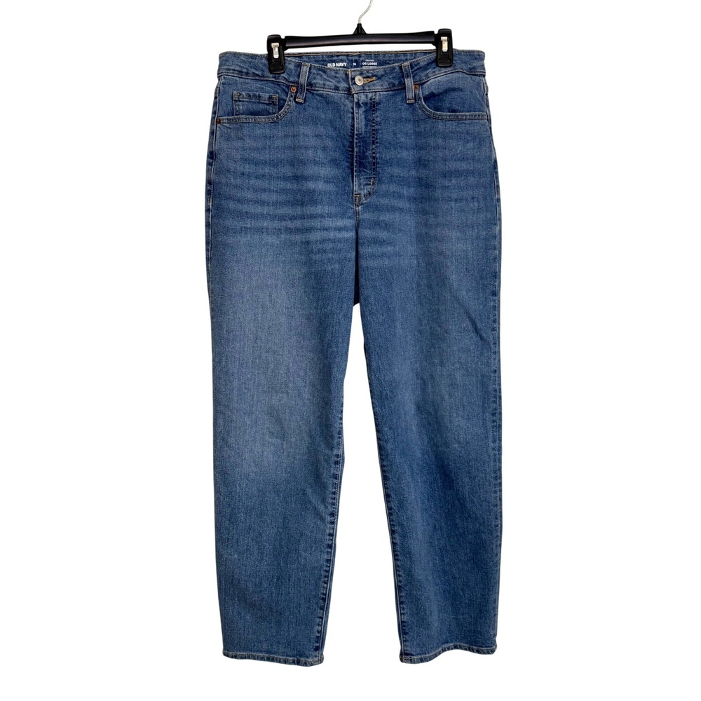 Old Navy OG Loose Jeans Womens 16 High Rise Straight Leg Classic